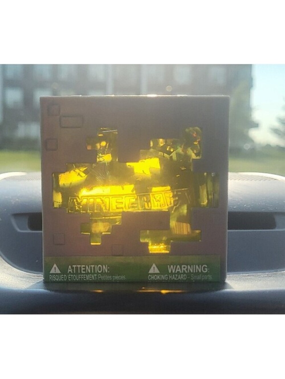Minecraft Jelly Cube Fidget Toy Squishy- Yellow
